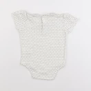 Vertbaudet - body à col blanc, gris - 9 mois