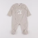 La Redoute - pyjama velours beige - 6 mois