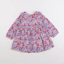 Jacadi - robe liberty rose, rouge, bleu - 24 mois