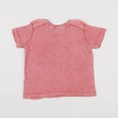 Zara - tee-shirt rose - 6/9 mois