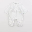 Vertbaudet - pyjama velours blanc - 0 mois