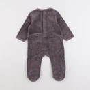 Vertbaudet - pyjama velours gris - 6 mois