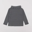 Vertbaudet - sous-pull bleu, blanc - 2 ans