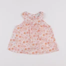 Mango - blouse blanc, orange - 9/12 mois