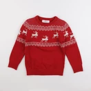 H&M - pull rouge - 6/8 ans