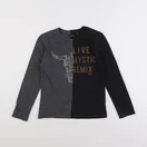 IKKS - tee-shirt gris, noir - 8 ans