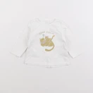 Vertbaudet - tee-shirt blanc - 3 mois