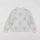 Okaidi - pull blanc, or - 5 ans