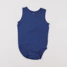 H&M - body bleu - 12/18 mois