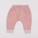 Petit Bateau - sarouel gris, orange - 6 mois