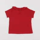 Petit Bateau - tee-shirt rouge - 12 mois