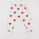 Petit Bateau - legging blanc, rouge - 12 mois