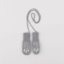 Petit Bateau - moufles gris - 6/12 mois