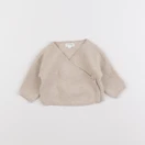 Vertbaudet - pull beige - 0 mois