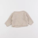 Vertbaudet - pull beige - 0 mois