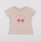 Vertbaudet - tee-shirt rose - 2 ans