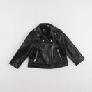 Zara - veste simili cuir noir - 18/24 mois
