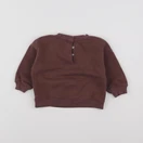 Vertbaudet - sweat marron - 12 mois