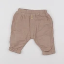 Vertbaudet - pantalon beige - 9 mois
