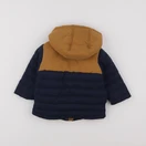 Vertbaudet - doudoune doublure amovible bleu, marron - 12 mois