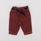 Vertbaudet - pantalon rouge - 3 mois