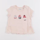 IKKS - tee-shirt rose - 12 mois
