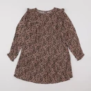 Vertbaudet - robe marron, noir - 8 ans
