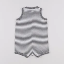 Petit Bateau - combinaison bleu, beige - 12 mois