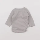 H&M - body gris - 0/1 mois