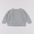 H&M - pull bleu - 3/6 mois