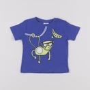 Zara - tee-shirt bleu, jaune - 3/6 mois