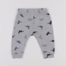 H&M - pantalon bleu, gris - 3/6 mois