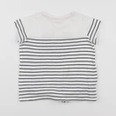 Vertbaudet - tee-shirt blanc, bleu, rouge - 5 ans
