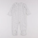 Vertbaudet - pyjama velours blanc - 2 ans