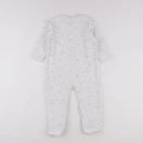 Vertbaudet - pyjama velours blanc - 2 ans