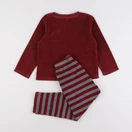 Vertbaudet - pyjama velours rouge - 4 ans