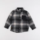 Vertbaudet - chemise gris, noir - 4 ans