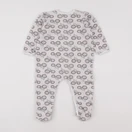Petit Bateau - pyjama velours gris - 24 mois