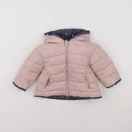 Vertbaudet - doudoune réversible gris, rose - 18 mois