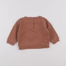 Vertbaudet - sweat marron - 12 mois