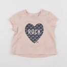 IKKS - tee-shirt rose - 12 mois