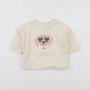 Vertbaudet - sweat beige - 3 mois