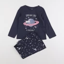 Vertbaudet - pyjama coton bleu - 5 ans