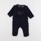 Vertbaudet - pyjama velours bleu - 3 mois
