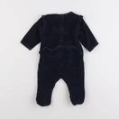 Vertbaudet - pyjama velours bleu - 3 mois