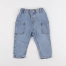 H&M - jean bleu - 9/12 mois