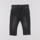 Vertbaudet - jean beige, noir - 9 mois