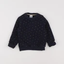 Petit Bateau - sweat bleu - 18 mois