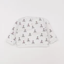 Boutchou - sweat blanc, bleu - 12 mois