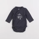 La Redoute - body gris - 0 mois